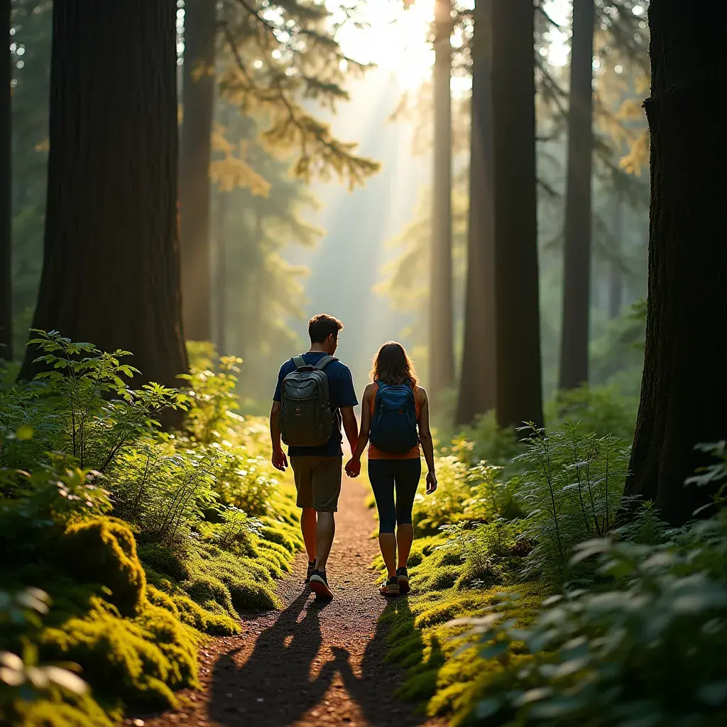 Панорамный вид на долину с водопадом в Йеллоустоун