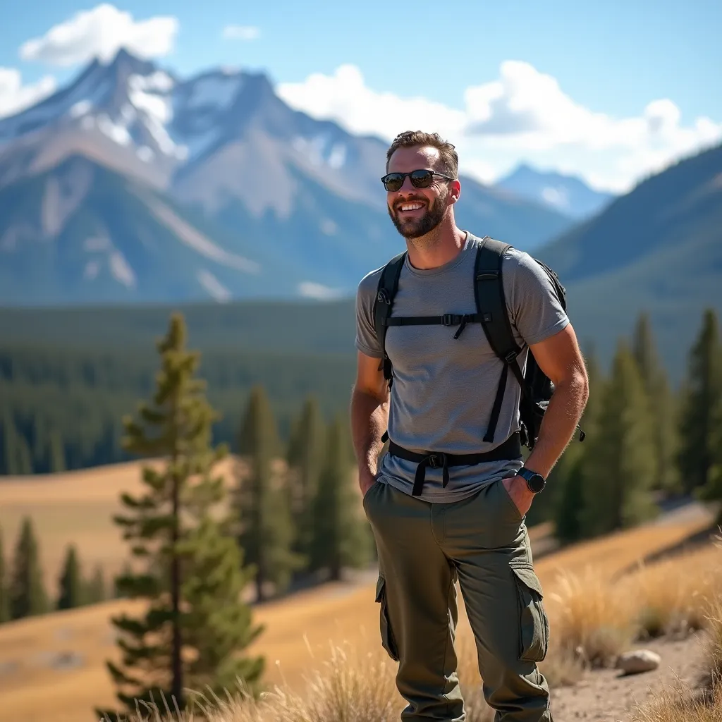 Группа туристов, наблюдающих за дикими животными в Йеллоустоун