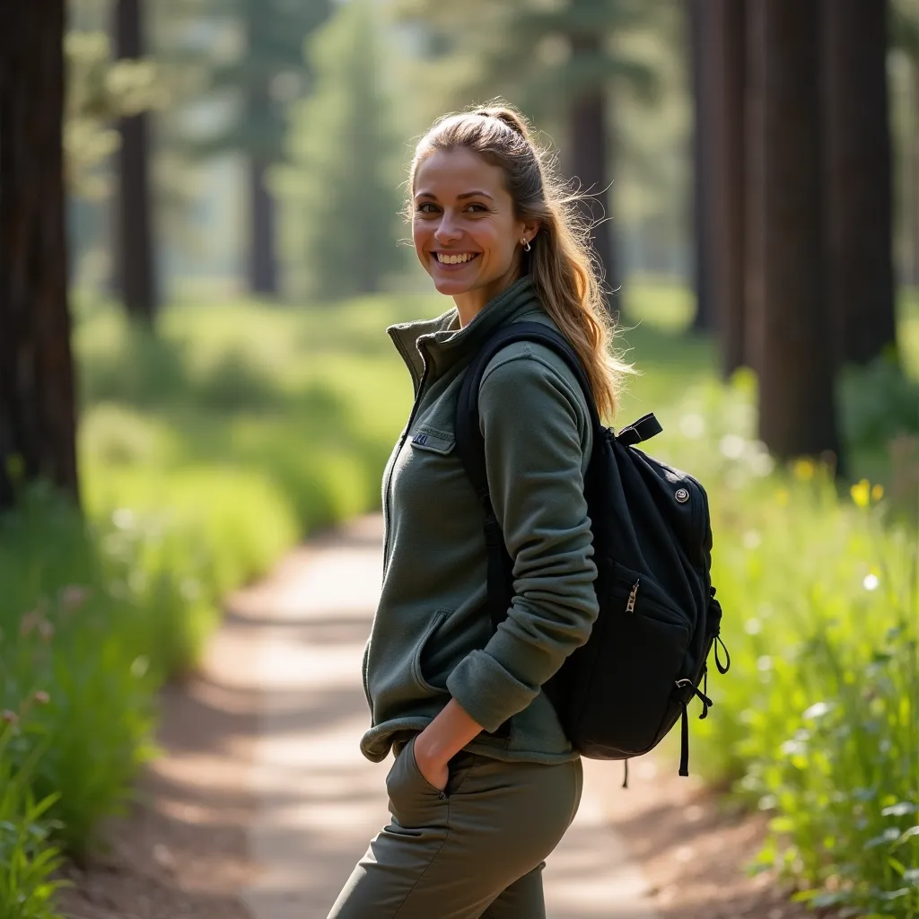 Турист на смотровой площадке с видом на каньон